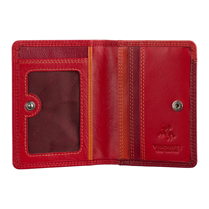 Visconti Women's Mojito Pliable Small Leather 6-Card Purse Wallet (M77) - Gift Boxed