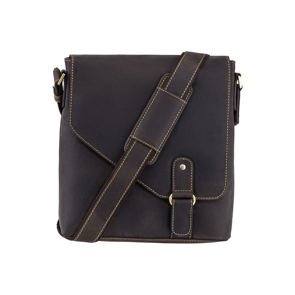 Sac Ordinateur Portable Visconti Cuir - Modèle Foster Marron Huile - Taille L - Neuf Avec étiquettes