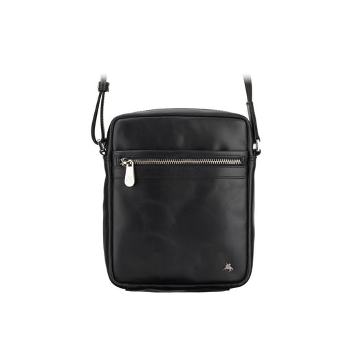 Visconti - 18548 Men's Leather Messenger / Shoulder Bag - Laptop Black